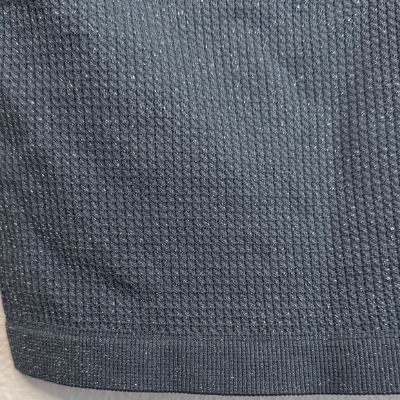 Wild Fable Dark Blue Textured Crop Top - Picture 4 of 5